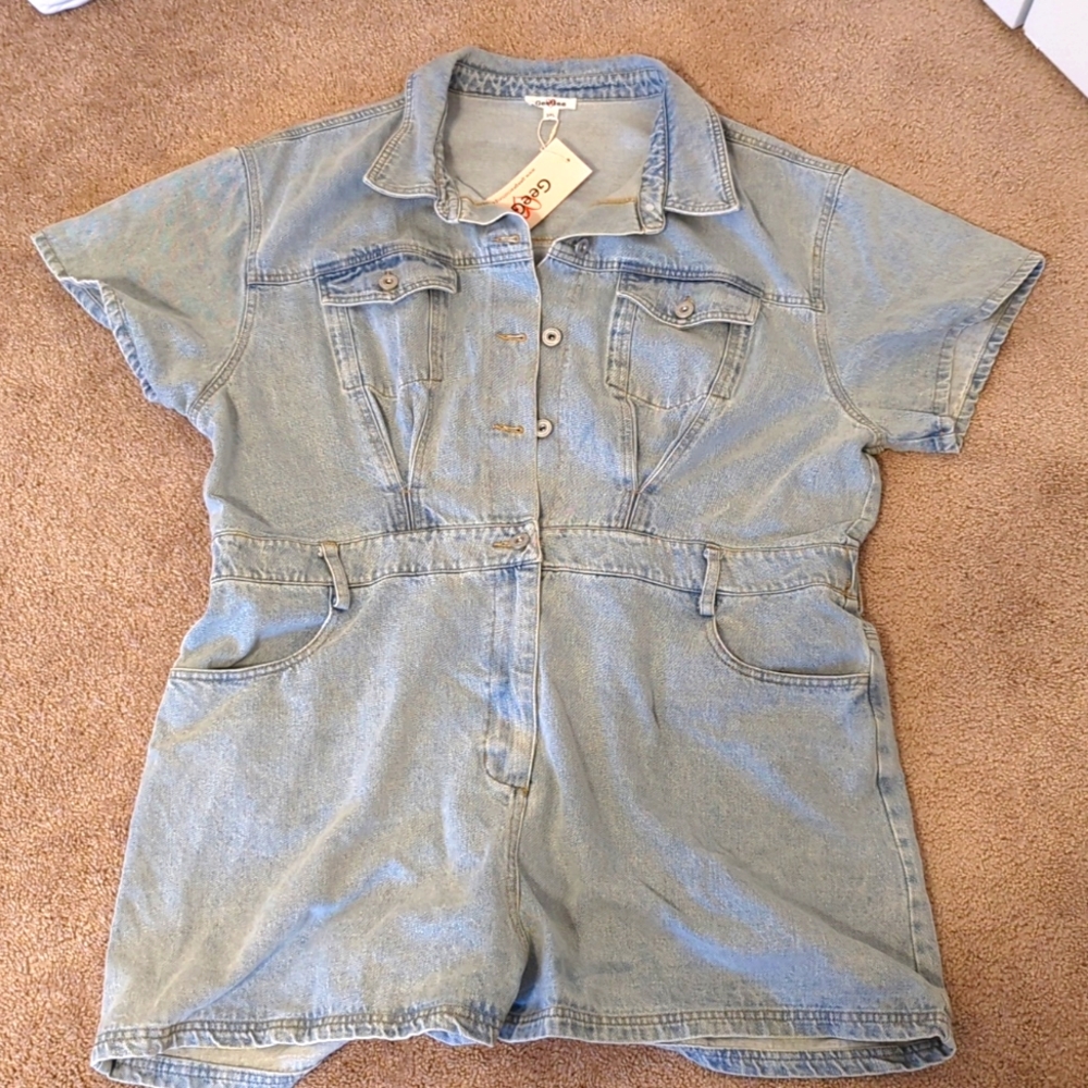 Gee Gee denim romper